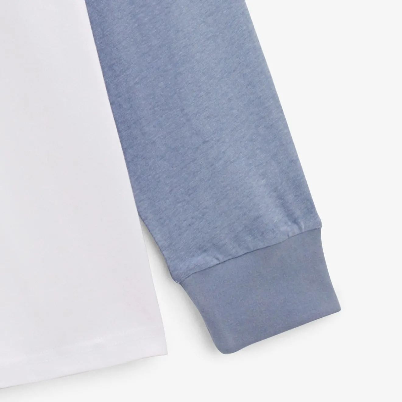Polos|Tel Père, Tel Fils>SERGE BLANCO Levi long-sleeved rugby jersey colorblock junior white BLANC