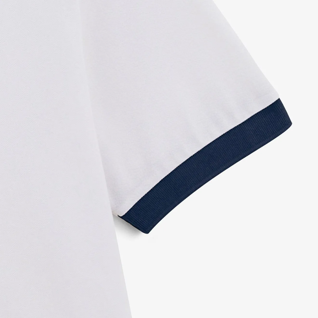 Polos>SERGE BLANCO Loan men's white cotton pique polo shirt BLANC