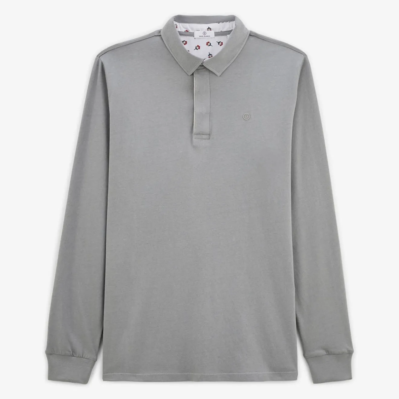 Maillots De Rugby|Polos>SERGE BLANCO Loevan long-sleeved rugby jersey in slate gray jersey dark navy