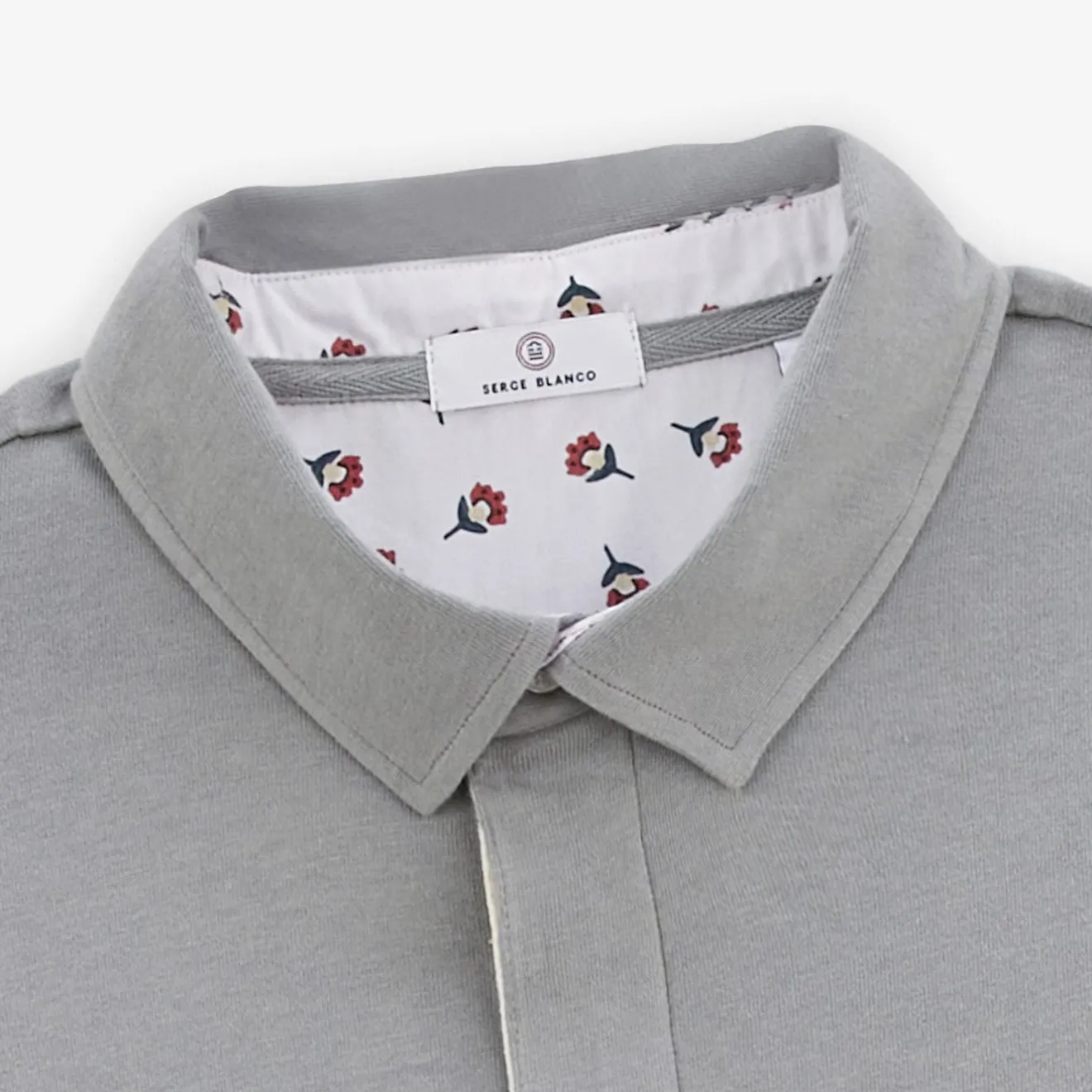 Maillots De Rugby|Polos>SERGE BLANCO Loevan long-sleeved rugby jersey in slate gray jersey dark navy