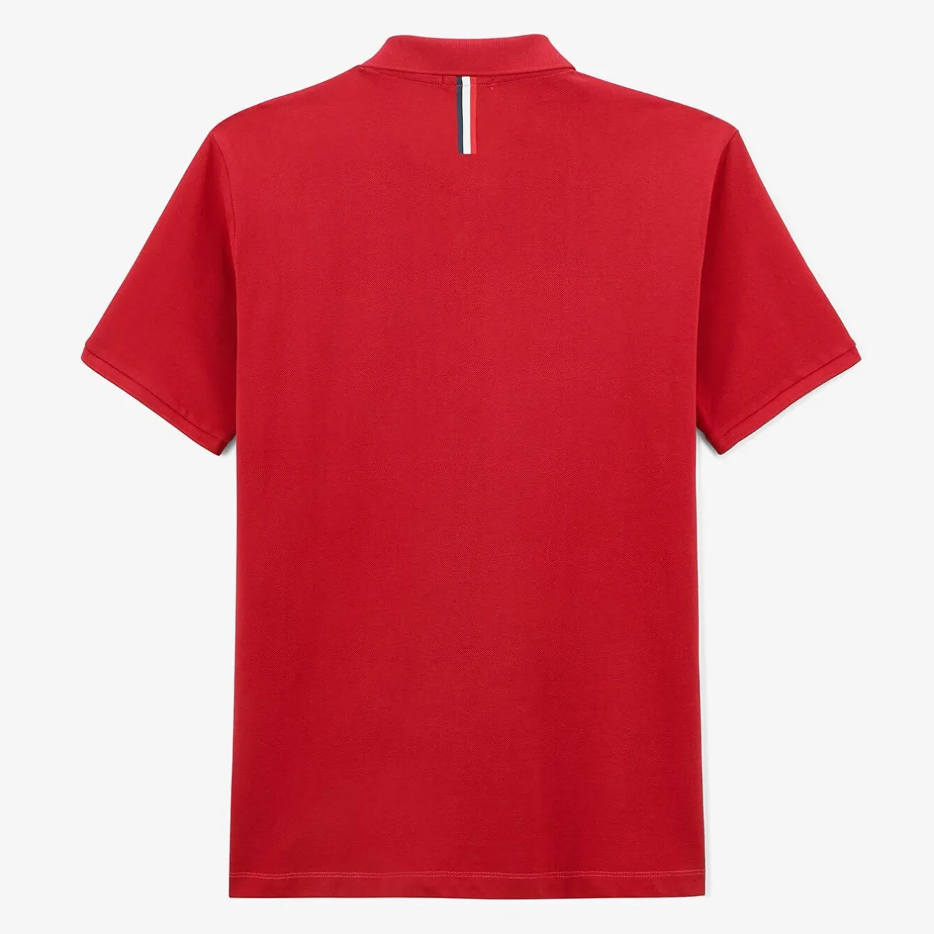 Polos>SERGE BLANCO Lucas red pique knit men's polo shirt BLANC