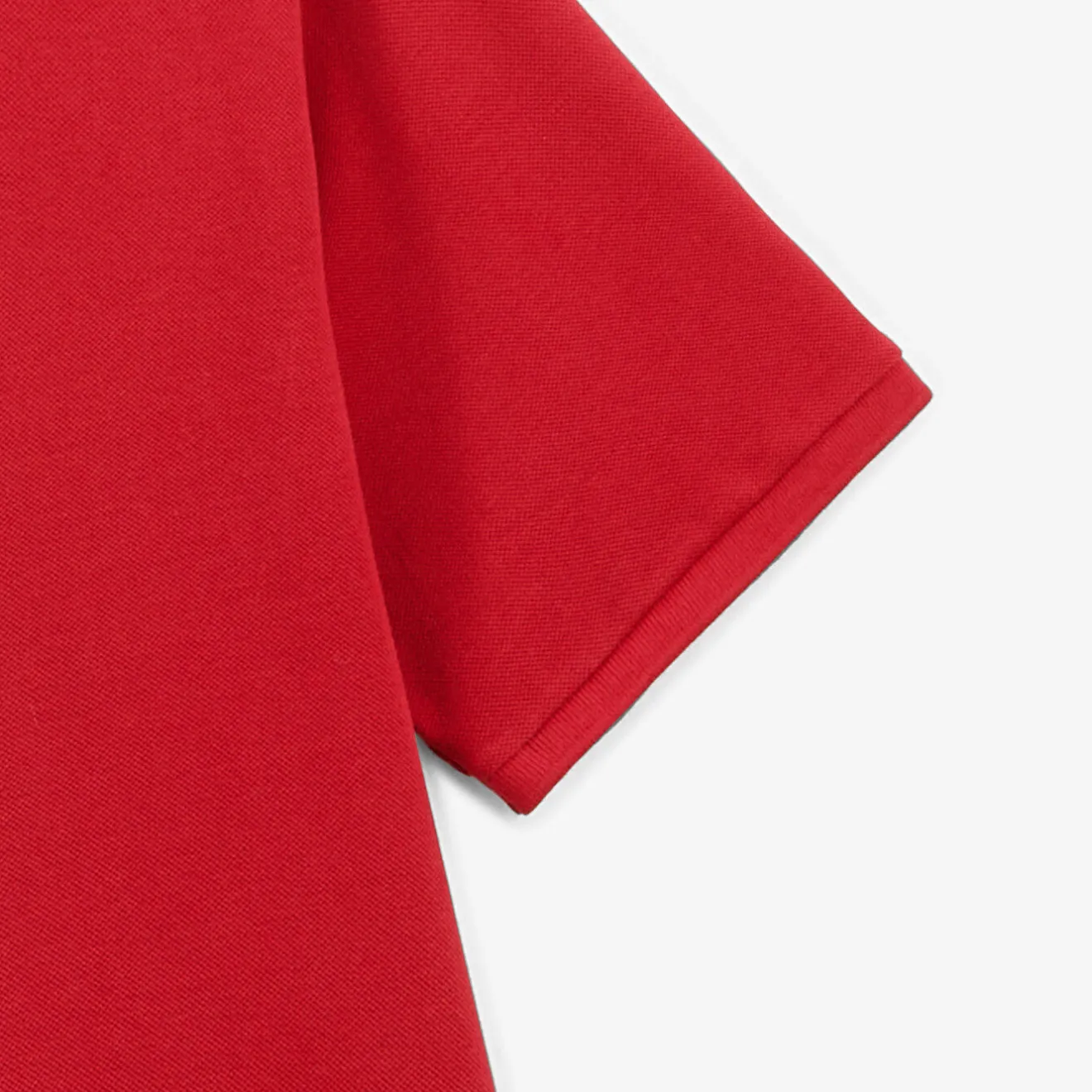 Polos>SERGE BLANCO Lucas red pique knit men's polo shirt BLANC