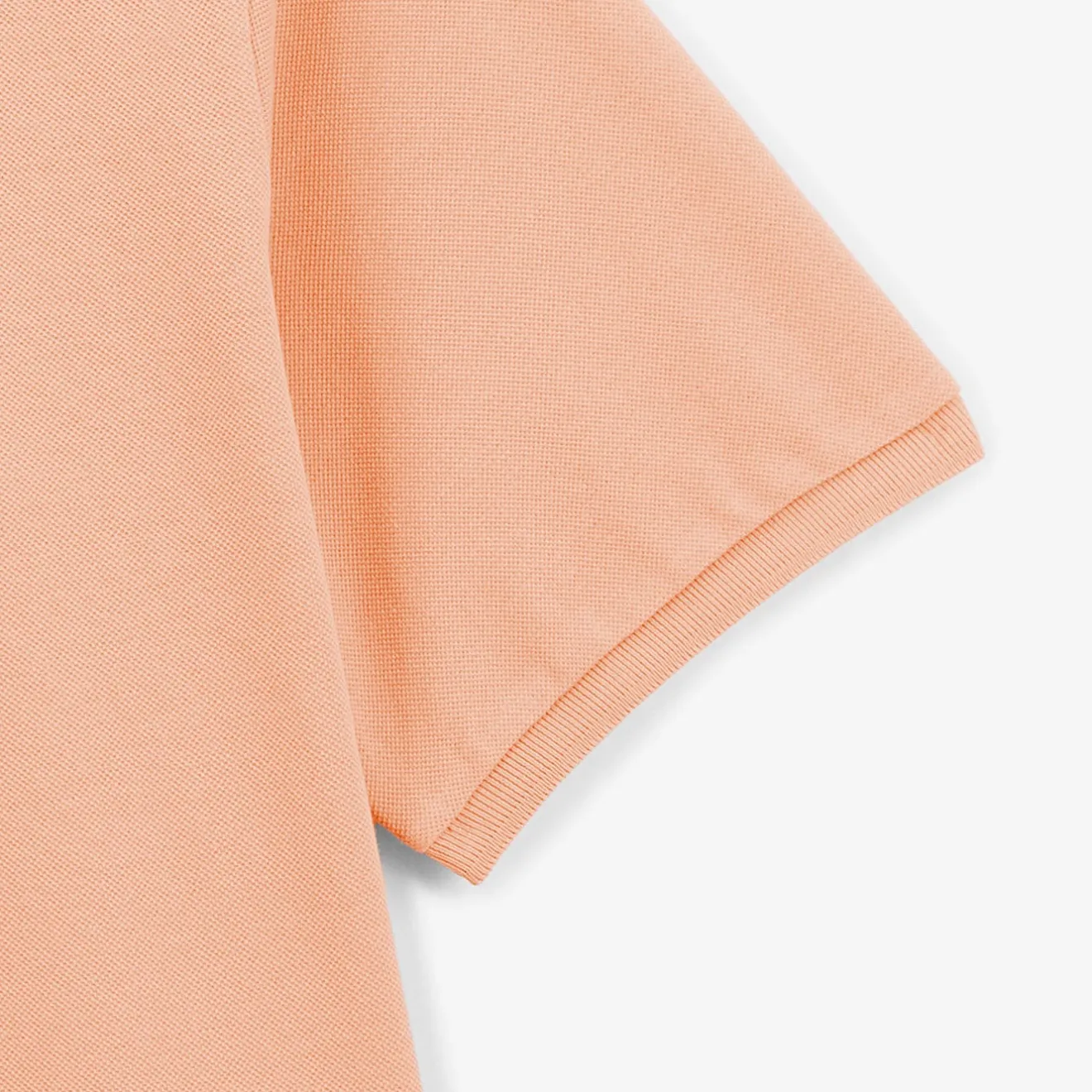 Polos|L'élégant>SERGE BLANCO Lucas skin pink short-sleeved pique polo shirt AMANDE