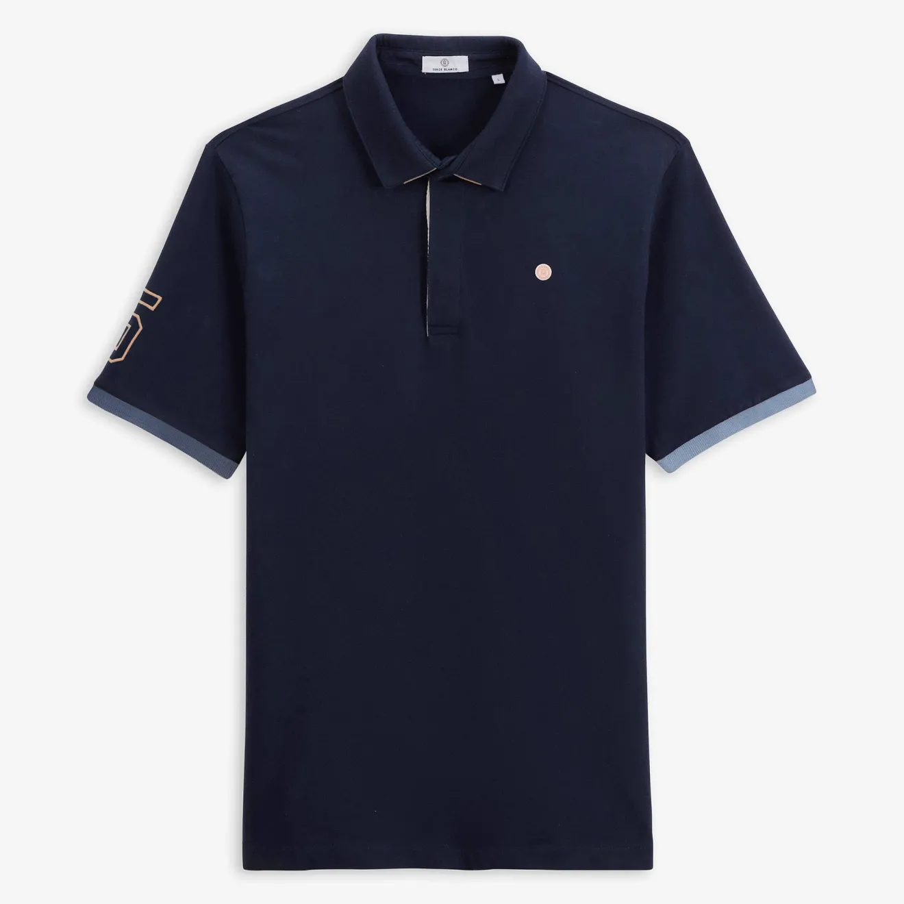 Maillots De Rugby|Polos>SERGE BLANCO Luis short-sleeved rugby jersey in midnight blue BLEU NUIT