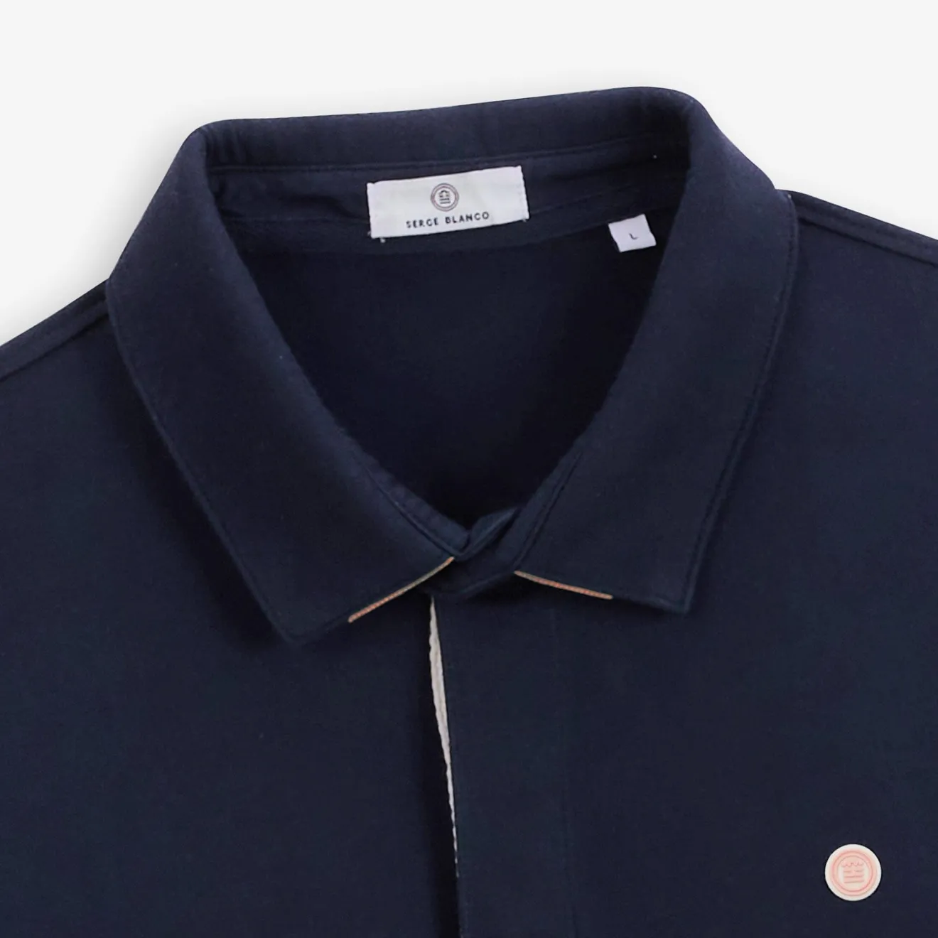 Maillots De Rugby|Polos>SERGE BLANCO Luis short-sleeved rugby jersey in midnight blue BLEU NUIT