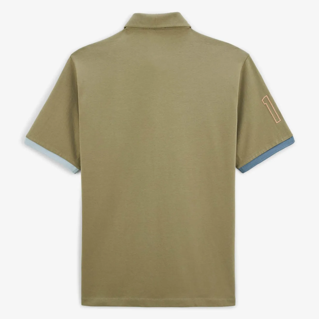 Maillots De Rugby|Polos>SERGE BLANCO Luis short-sleeved teak green rugby jersey DENIM