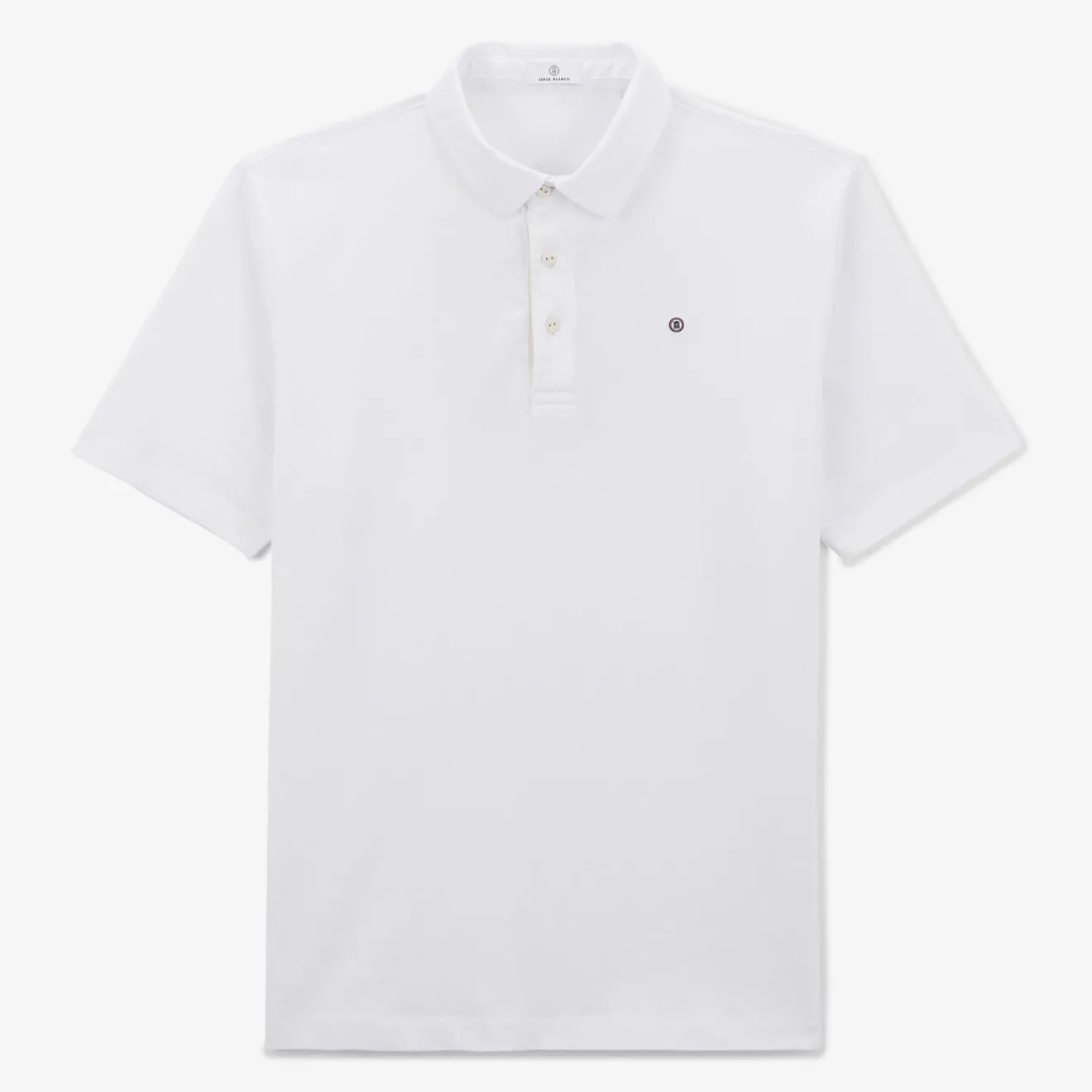 Maillots De Rugby|Polos>SERGE BLANCO Lyes short-sleeved rugby jersey in white jersey BLEU NUIT