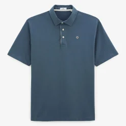 Maillots De Rugby|Polos>SERGE BLANCO Lyes short-sleeved rugby jersey in denim blue jersey CIEL