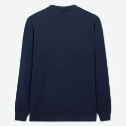Pulls>SERGE BLANCO Malo midnight blue polo neck sweater TECK