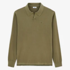 Pulls>SERGE BLANCO Malo teak green polo neck sweater DARK NAVY