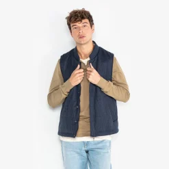 Pulls>SERGE BLANCO Malo teak green polo neck sweater DARK NAVY