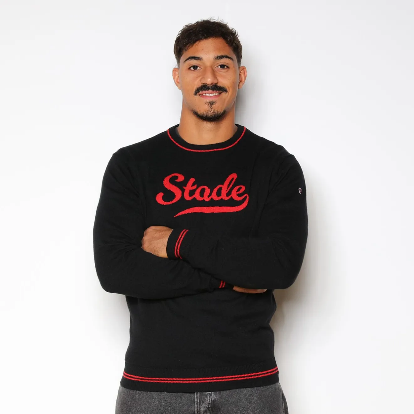 Stade Toulousain>SERGE BLANCO Mason Stade Toulousain black sweater NOIR