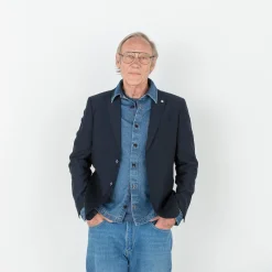 Surchemises>SERGE BLANCO Men's Denim Overshirt | MILITAIRE