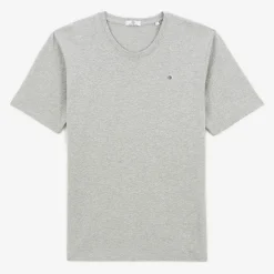 T-shirts>SERGE BLANCO Men's Heather Grey Round Neck T-shirt | ARMY