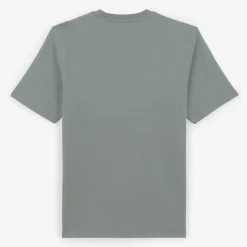 T-shirts>SERGE BLANCO Men's Theo Slate Grey Crew Neck T-Shirt | LATTE