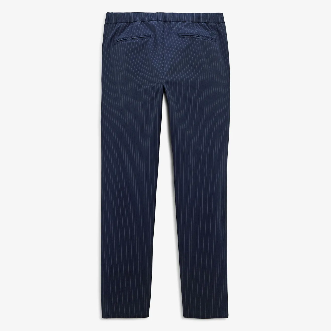 Pantalons>SERGE BLANCO Midnight blue elasticated tennis striped chino 549 LATTE