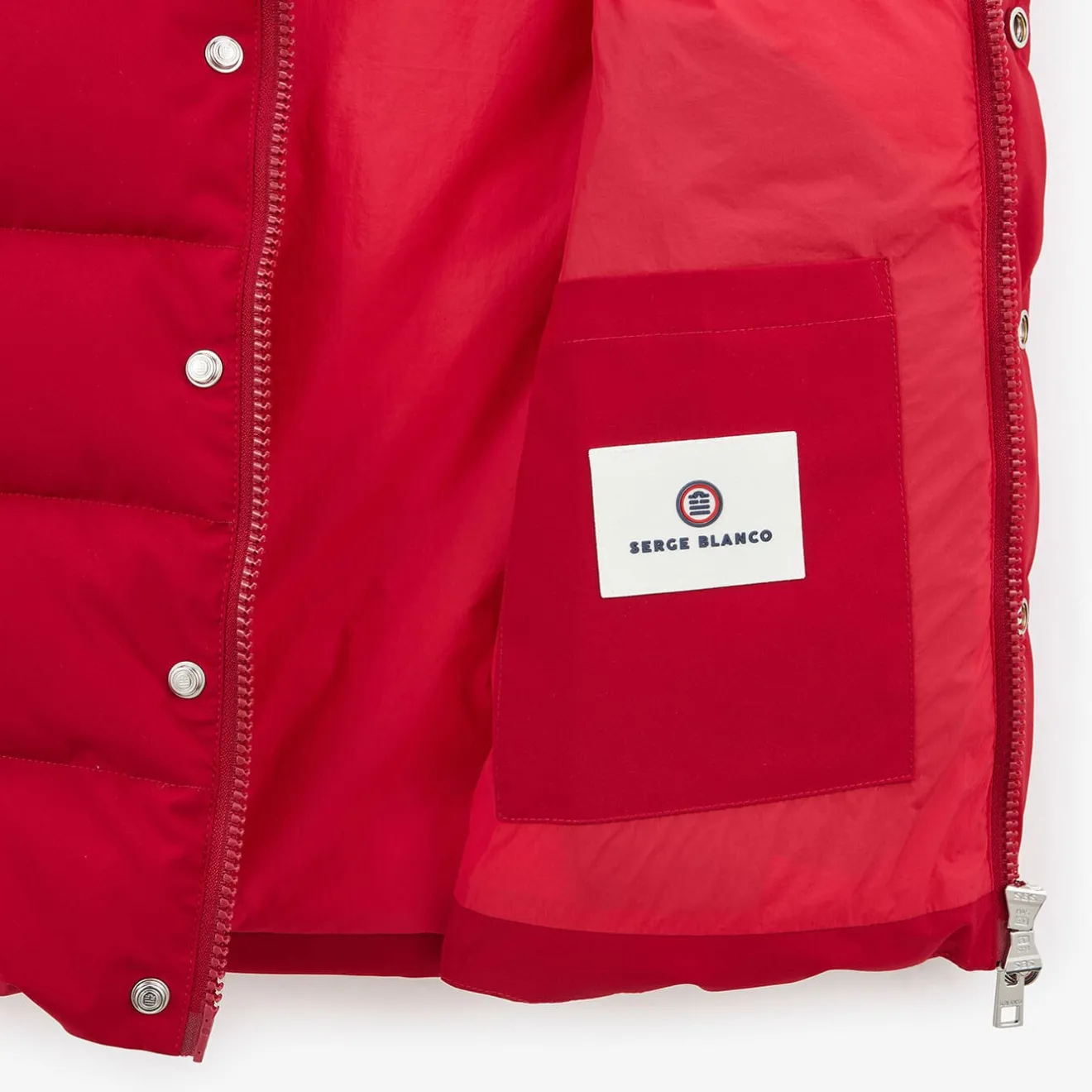 Doudounes>SERGE BLANCO Morzine men's sleeveless quilted down jacket in red | ARMY