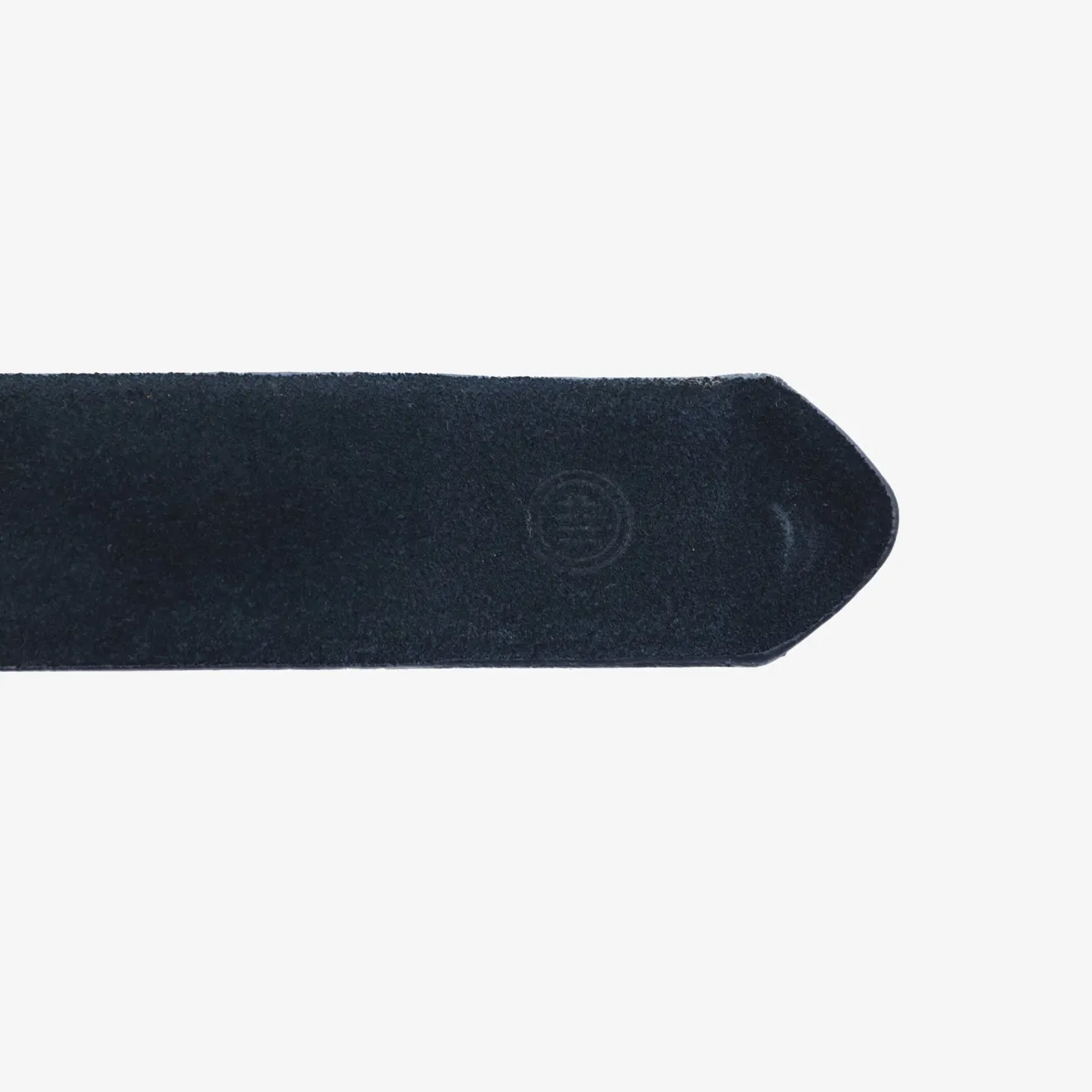 Ceintures>SERGE BLANCO Navy blue adjustable nubuck belt COGNAC