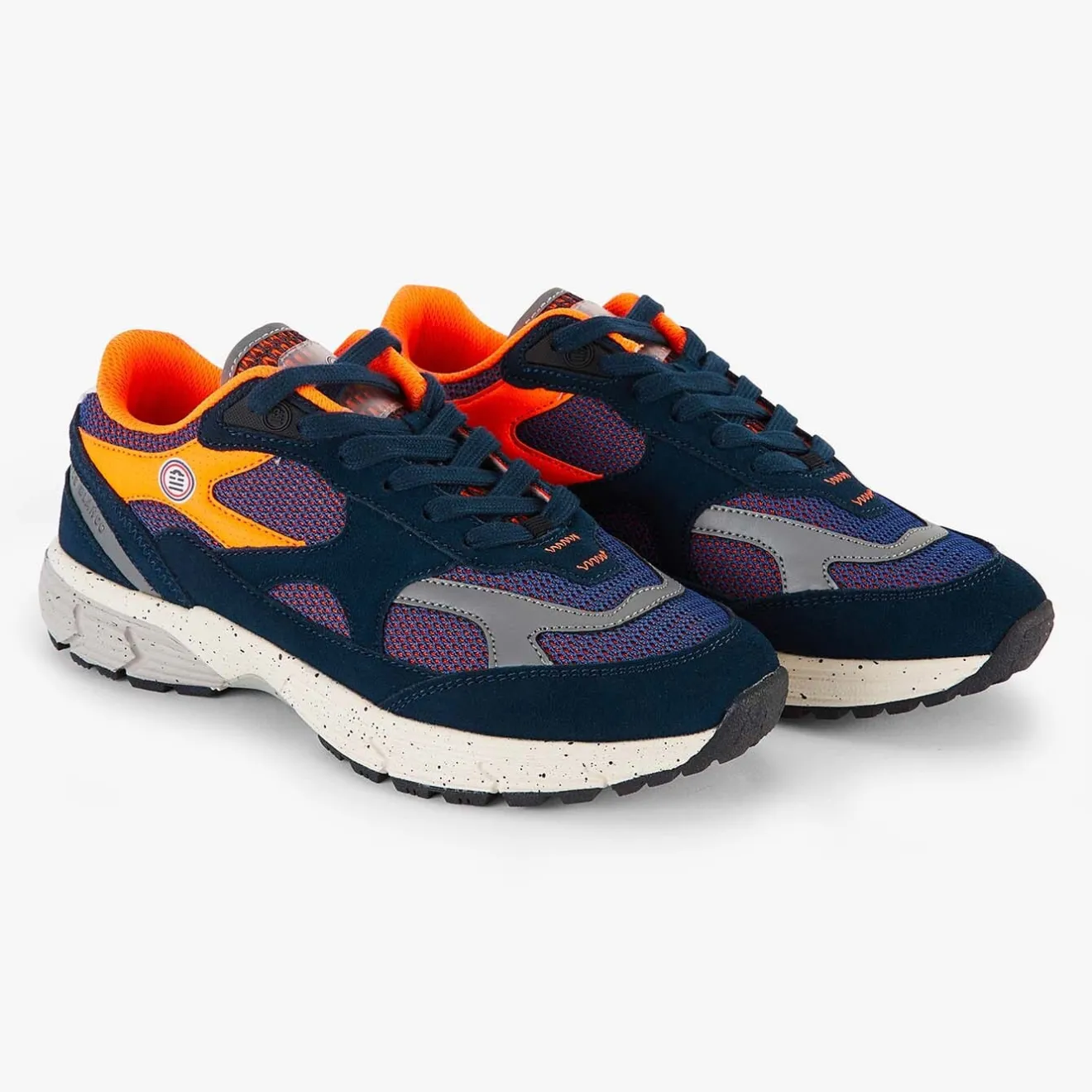 Sneakers>SERGE BLANCO Navy blue EVER-EAST sneakers JAUNE
