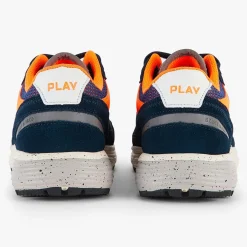 Sneakers>SERGE BLANCO Navy blue EVER-EAST sneakers JAUNE