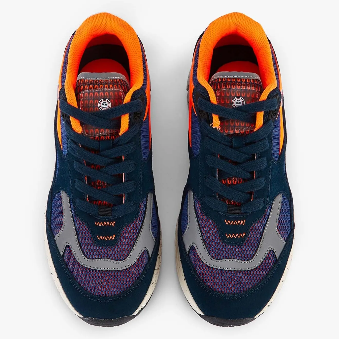 Sneakers>SERGE BLANCO Navy blue EVER-EAST sneakers JAUNE