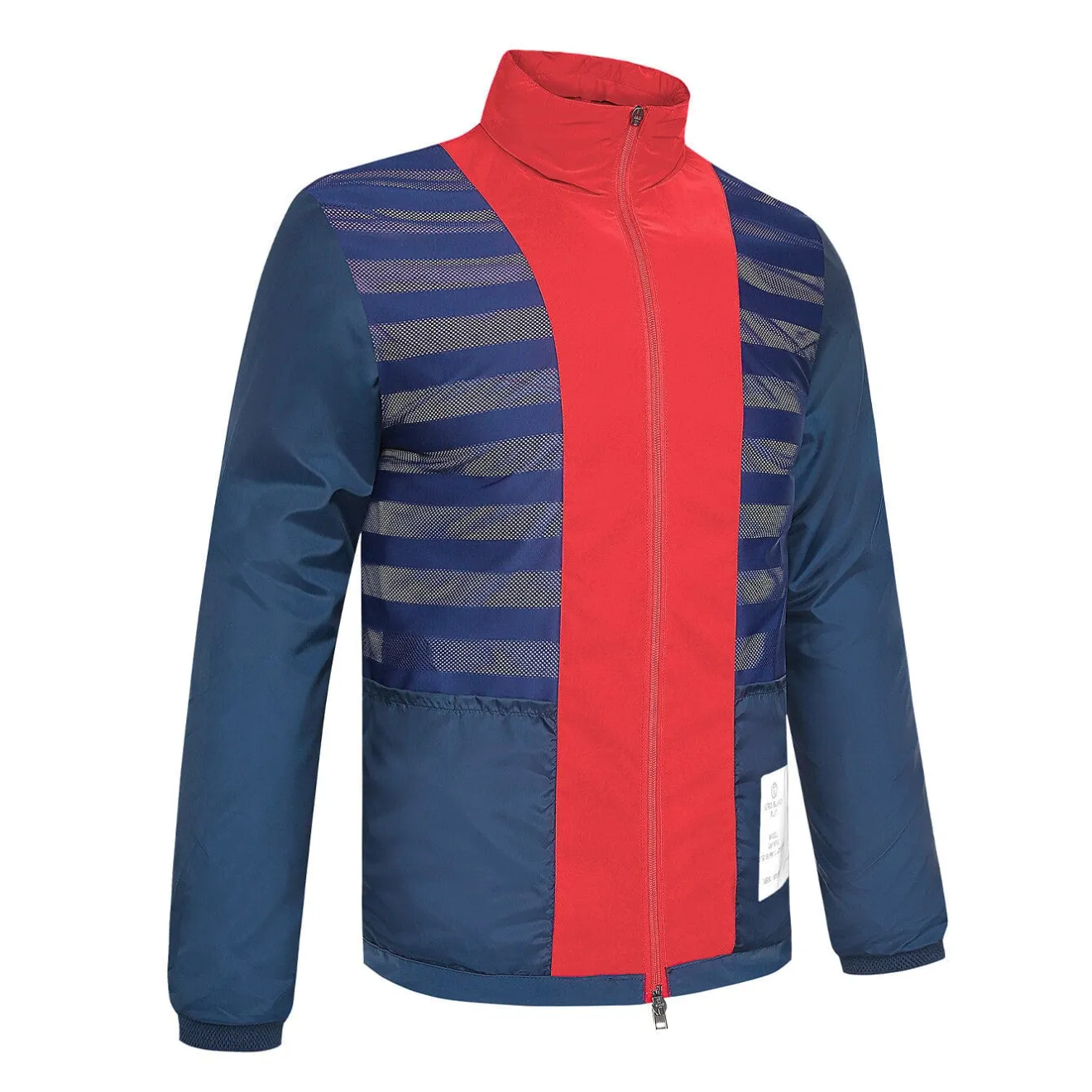 Vêtements>SERGE BLANCO Navy Blue Two-Tone Junior Windbreaker Jacket dark navy