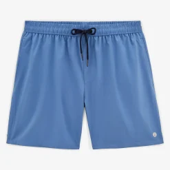 Maillots De Bain>SERGE BLANCO Nestor plain cloud blue swim shorts FUSHIA