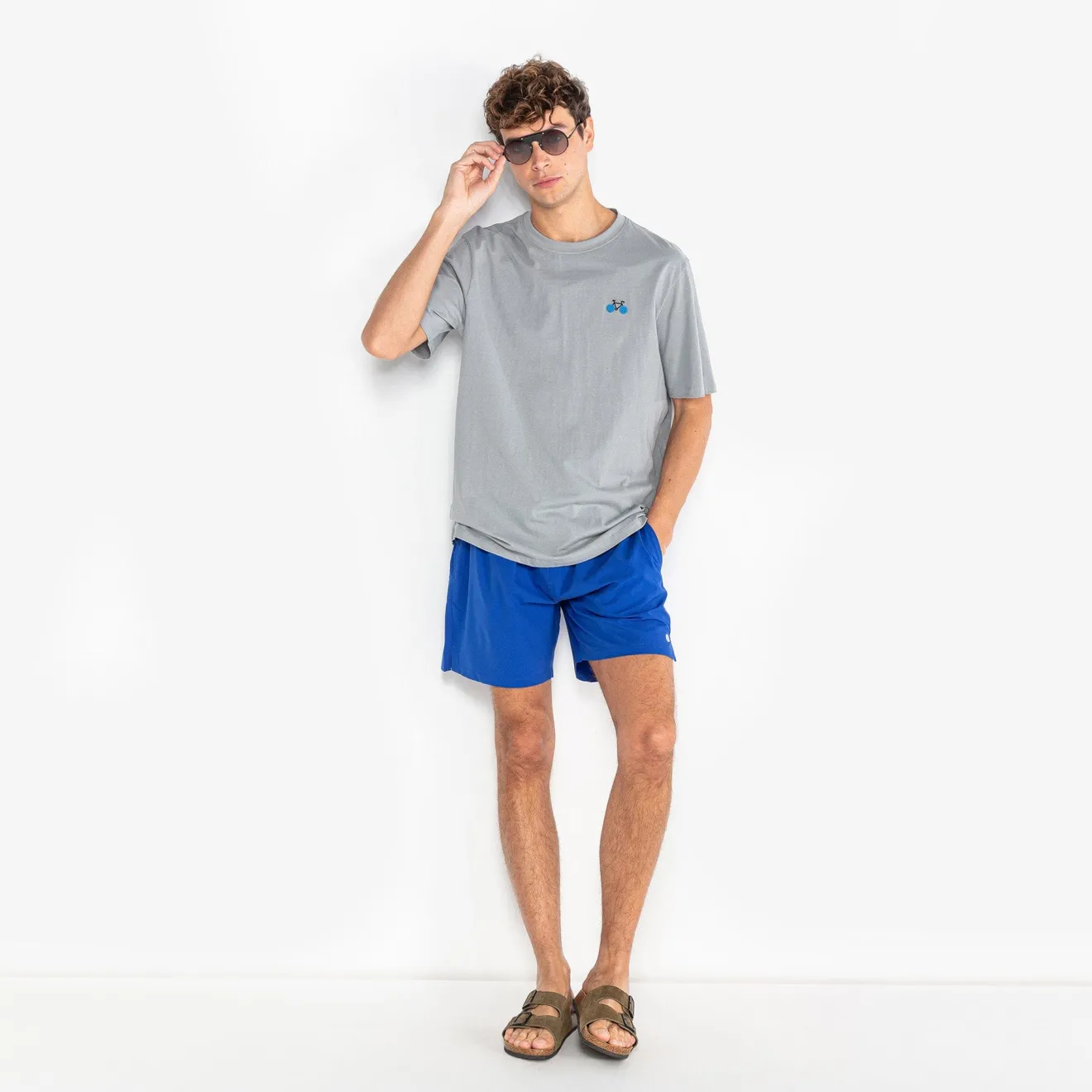 Maillots De Bain>SERGE BLANCO Nestor royal blue two-tone swim shorts DARK NAVY