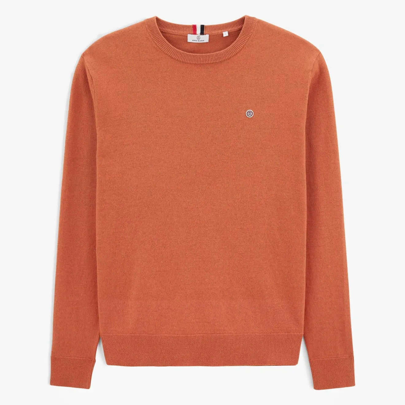 Pulls>SERGE BLANCO Orange Maximus Sweater OFF WHITE