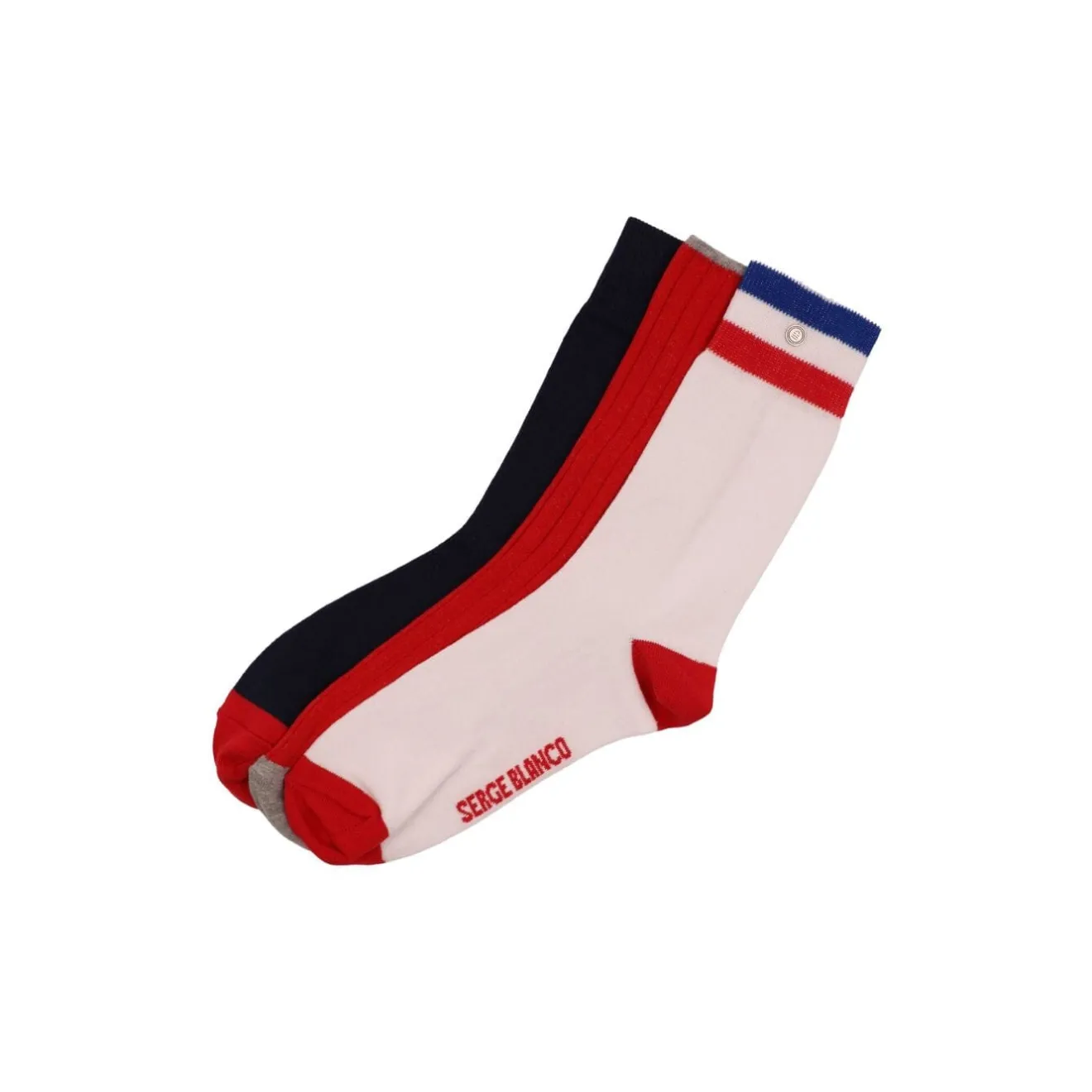 Sous-vêtements>SERGE BLANCO Pack of 3 pairs of multi-colored socks BLUE WORK
