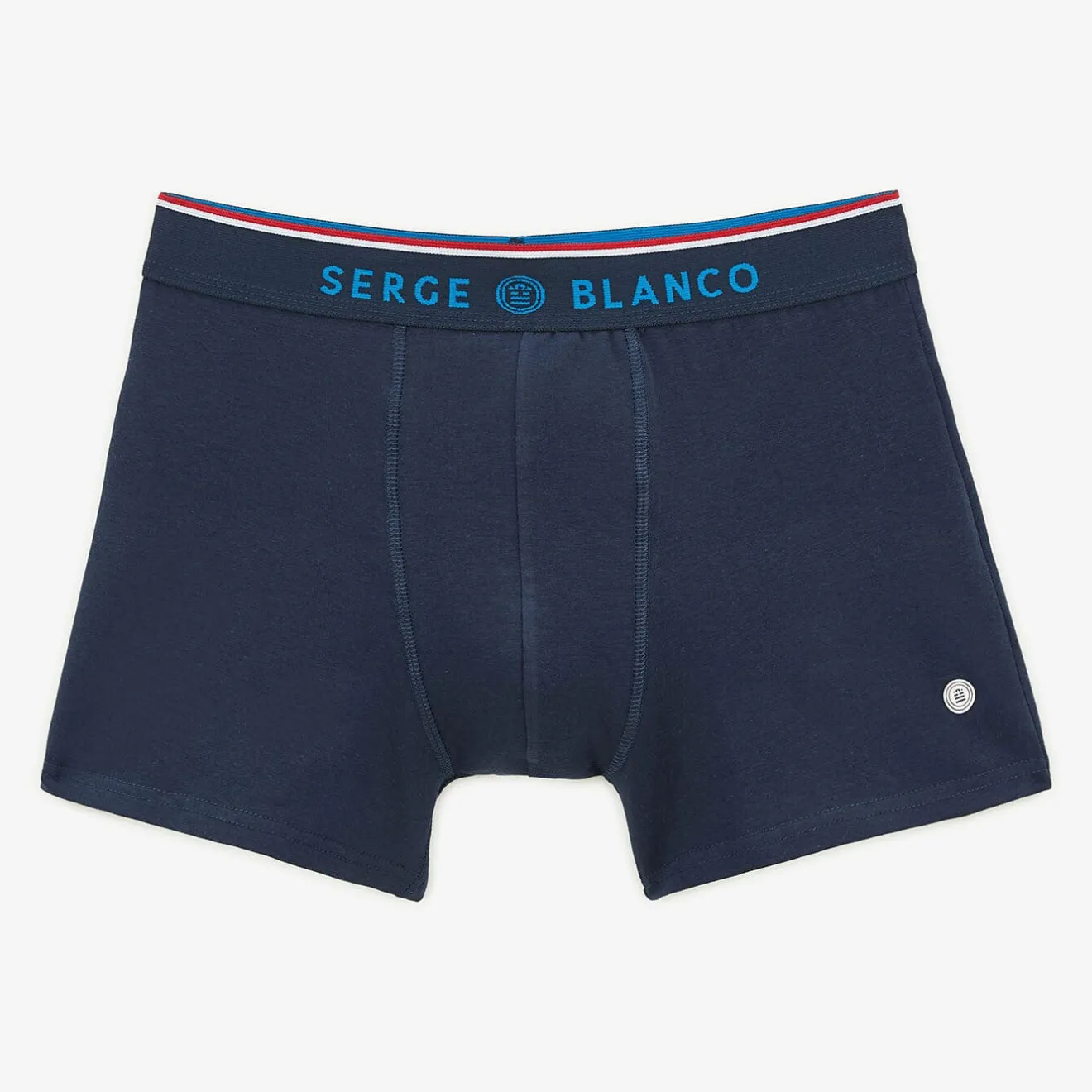 Sous-vêtements>SERGE BLANCO Pack of 4 plain boxers in assorted colors in cotton ACIER