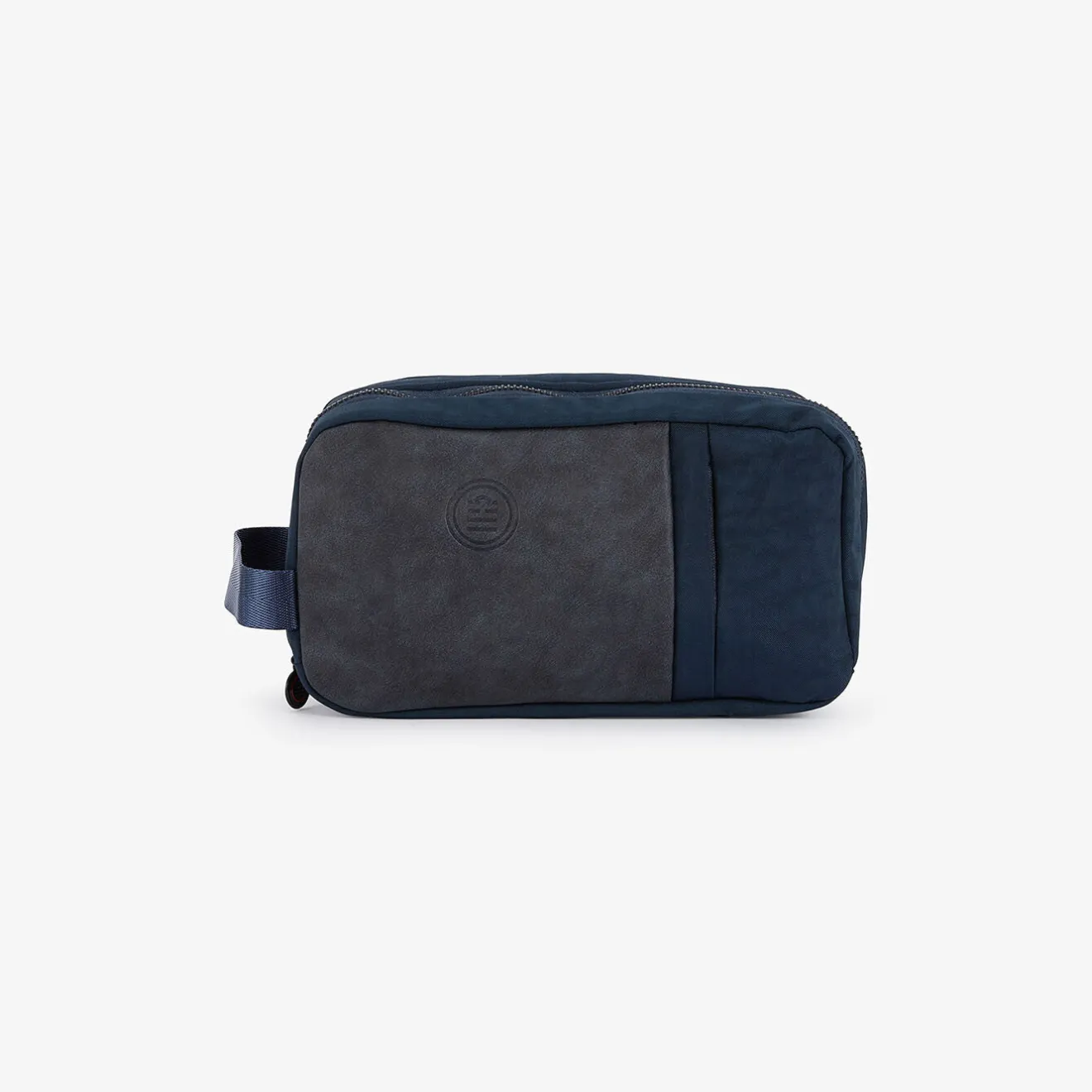 Maroquinerie>SERGE BLANCO PASSENGER navy blue toiletry bag CURRY