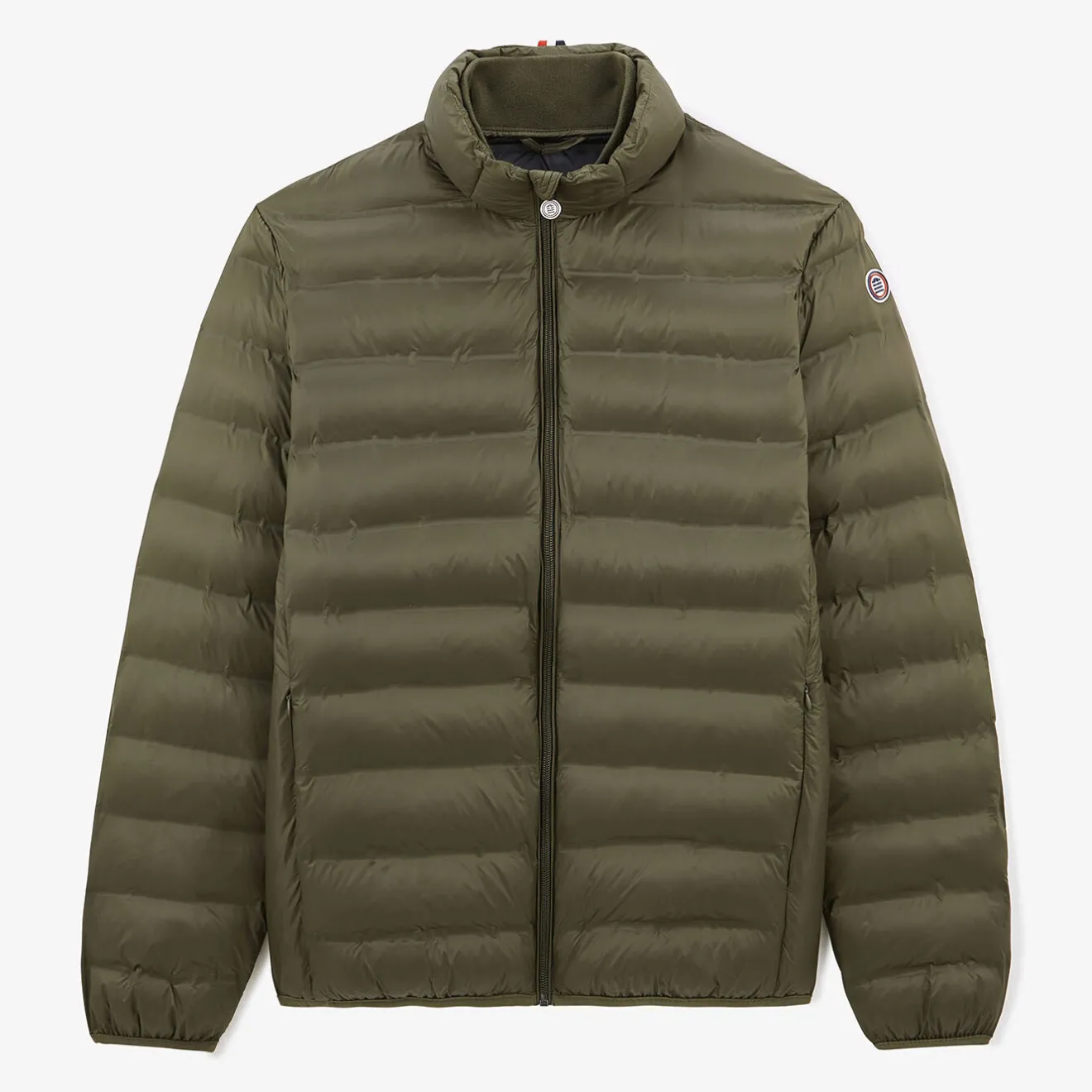 Doudounes>SERGE BLANCO Piumino men's quilted down jacket with long sleeves in military green MILITAIRE