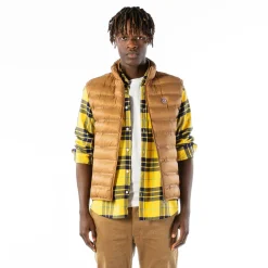 Doudounes>SERGE BLANCO Piumino sleeveless camel down jacket ORANGE