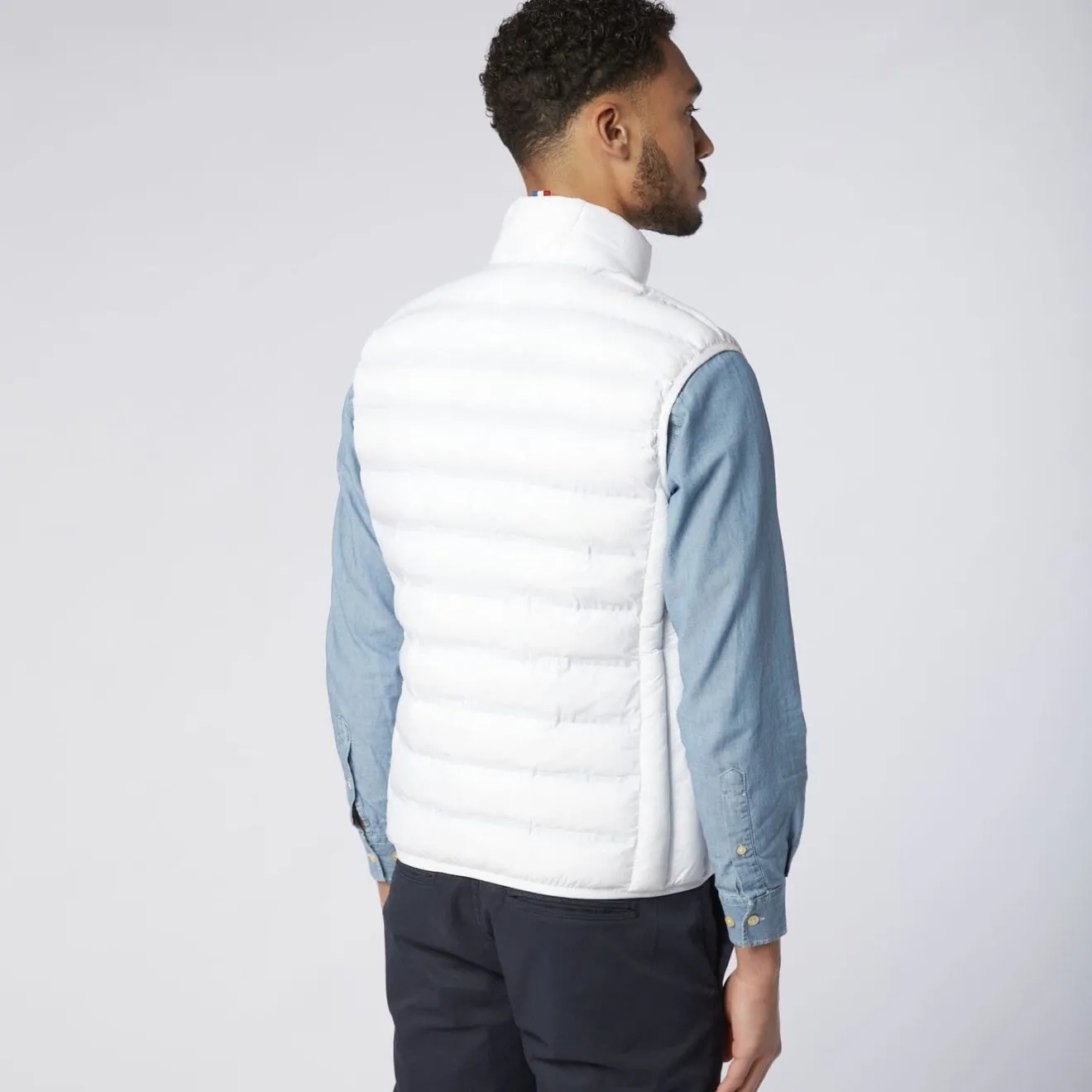 Doudounes>SERGE BLANCO Piumino ultralight sleeveless white down jacket ORANGE
