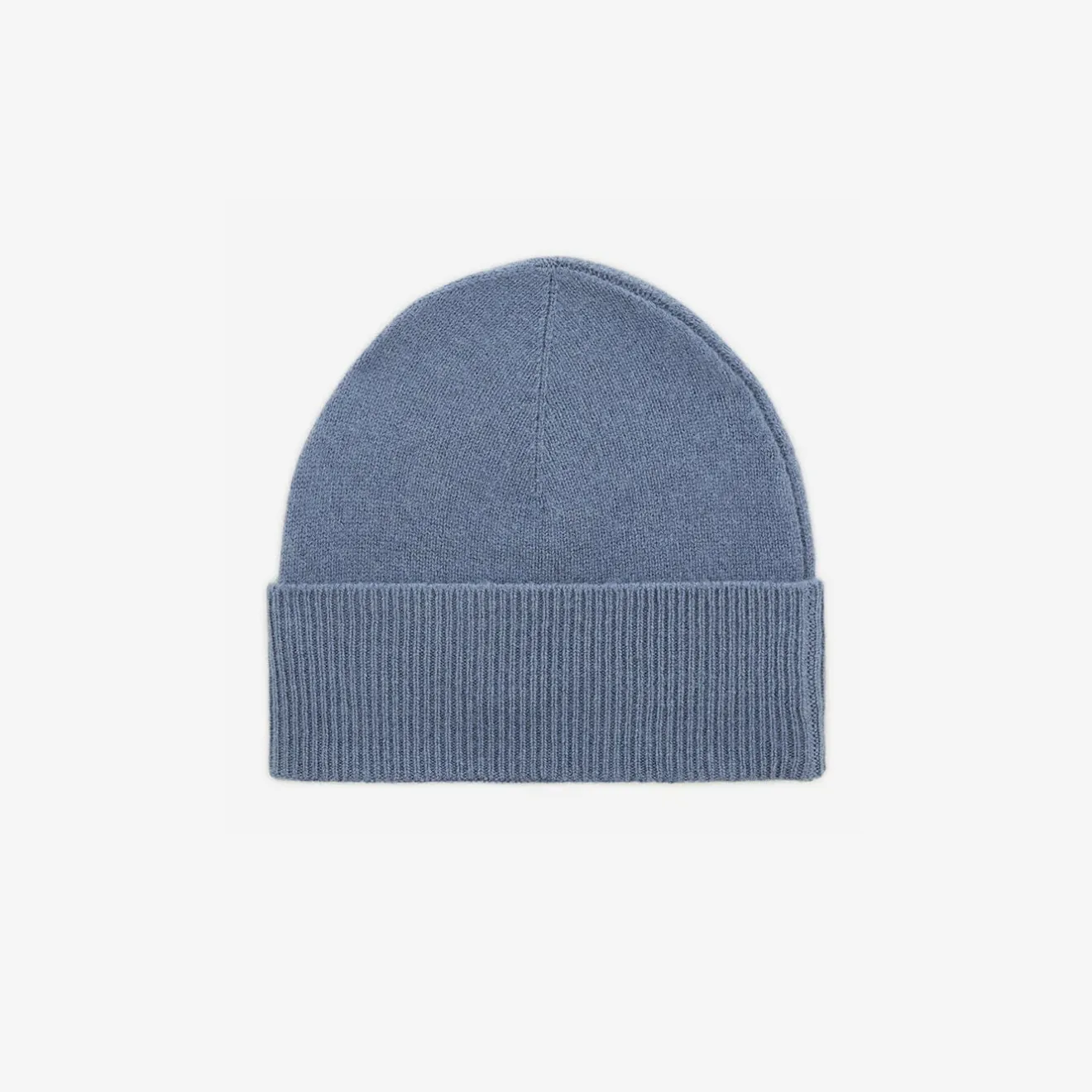 Bonnets>SERGE BLANCO Plain chambray wool hat ACIER