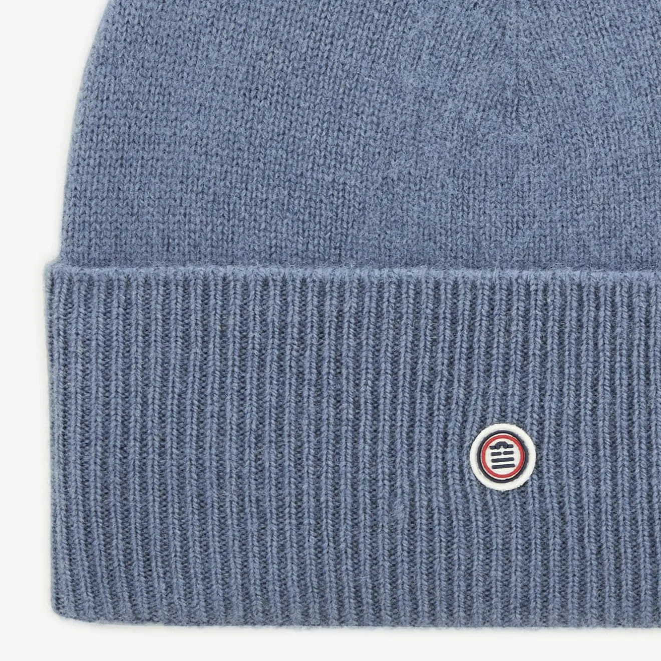 Bonnets>SERGE BLANCO Plain chambray wool hat ACIER