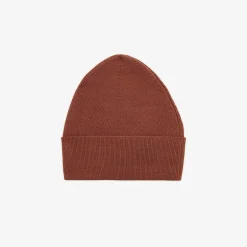 Bonnets>SERGE BLANCO Plain cotton and wool hat in sienna CIEL