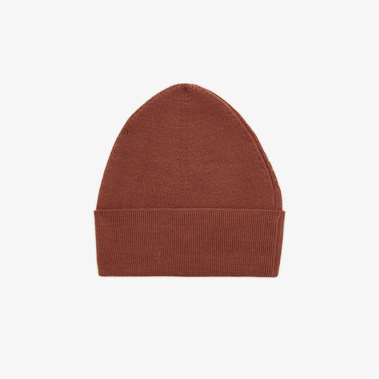 Bonnets>SERGE BLANCO Plain cotton and wool hat in sienna CIEL