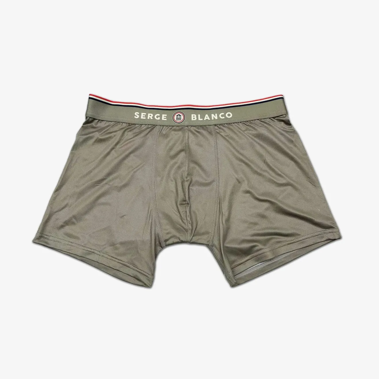 Sous-vêtements|Le Sportif>SERGE BLANCO Plain teak green sublimation boxer shorts COLORISASSORT