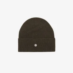 Bonnets>SERGE BLANCO Plain wool hat in lime ANTHRACITE