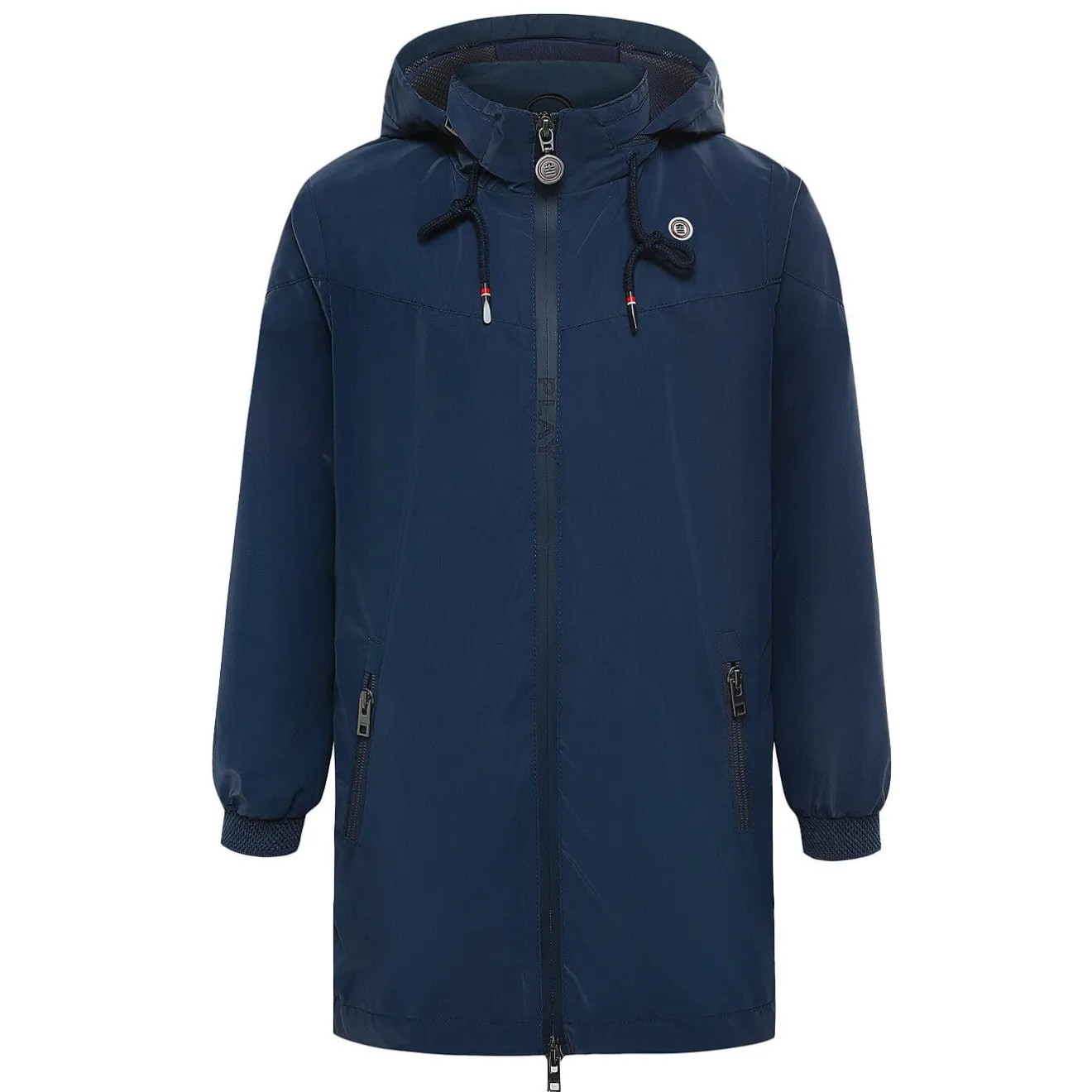 Vêtements>SERGE BLANCO PLAY Junior Navy Blue Long Windbreaker Jacket BOUTEILLE