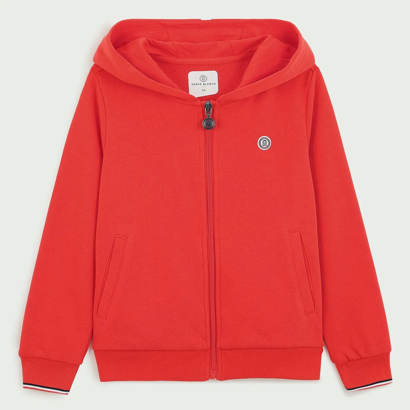 Vêtements>SERGE BLANCO PLAY Junior Orange Hooded Zip Sweatshirt BEIGE