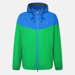 Manteaux Et Vestes>SERGE BLANCO PLAY Lawn Green Two-Tone Windbreaker Jacket MILITAIRE