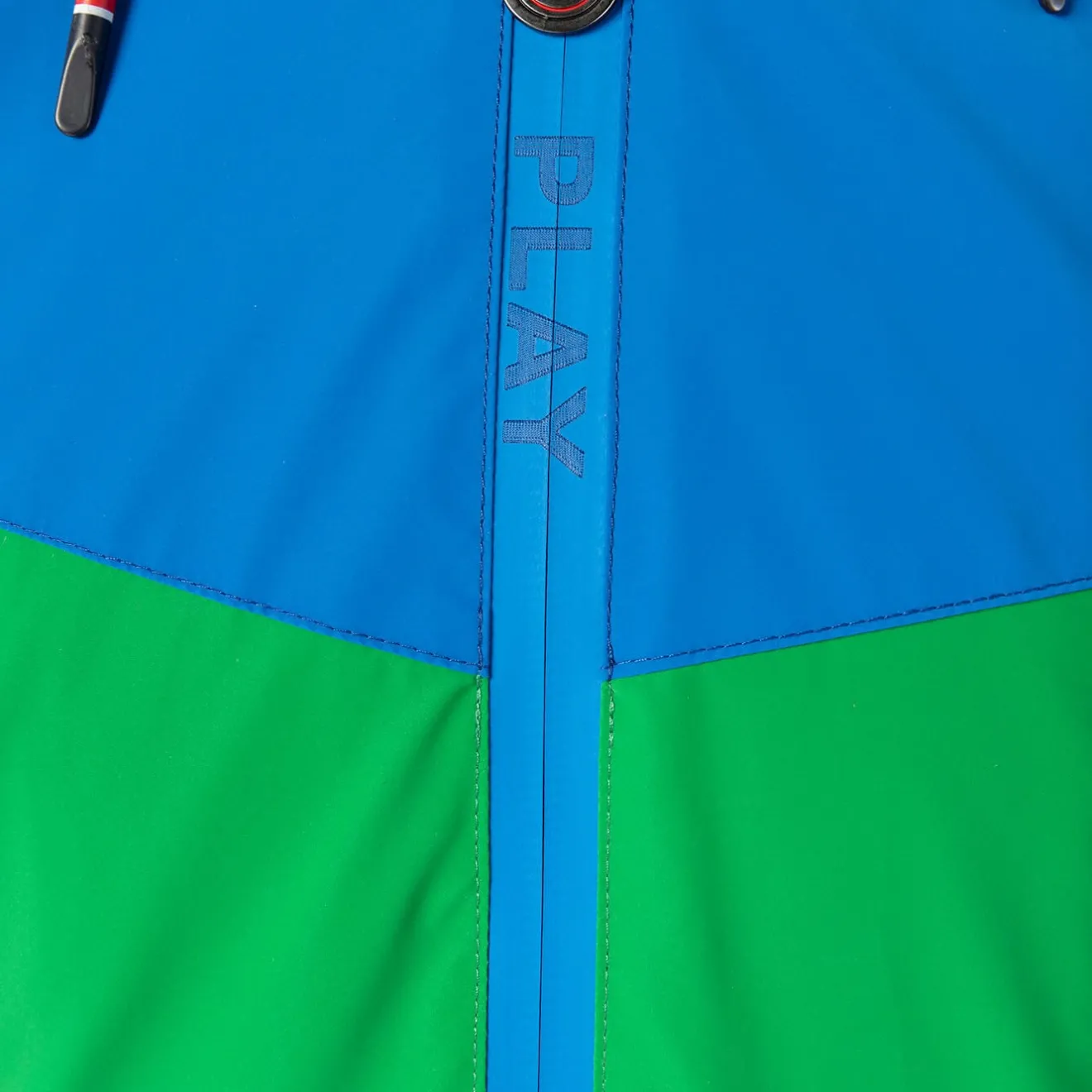 Manteaux Et Vestes>SERGE BLANCO PLAY Lawn Green Two-Tone Windbreaker Jacket MILITAIRE