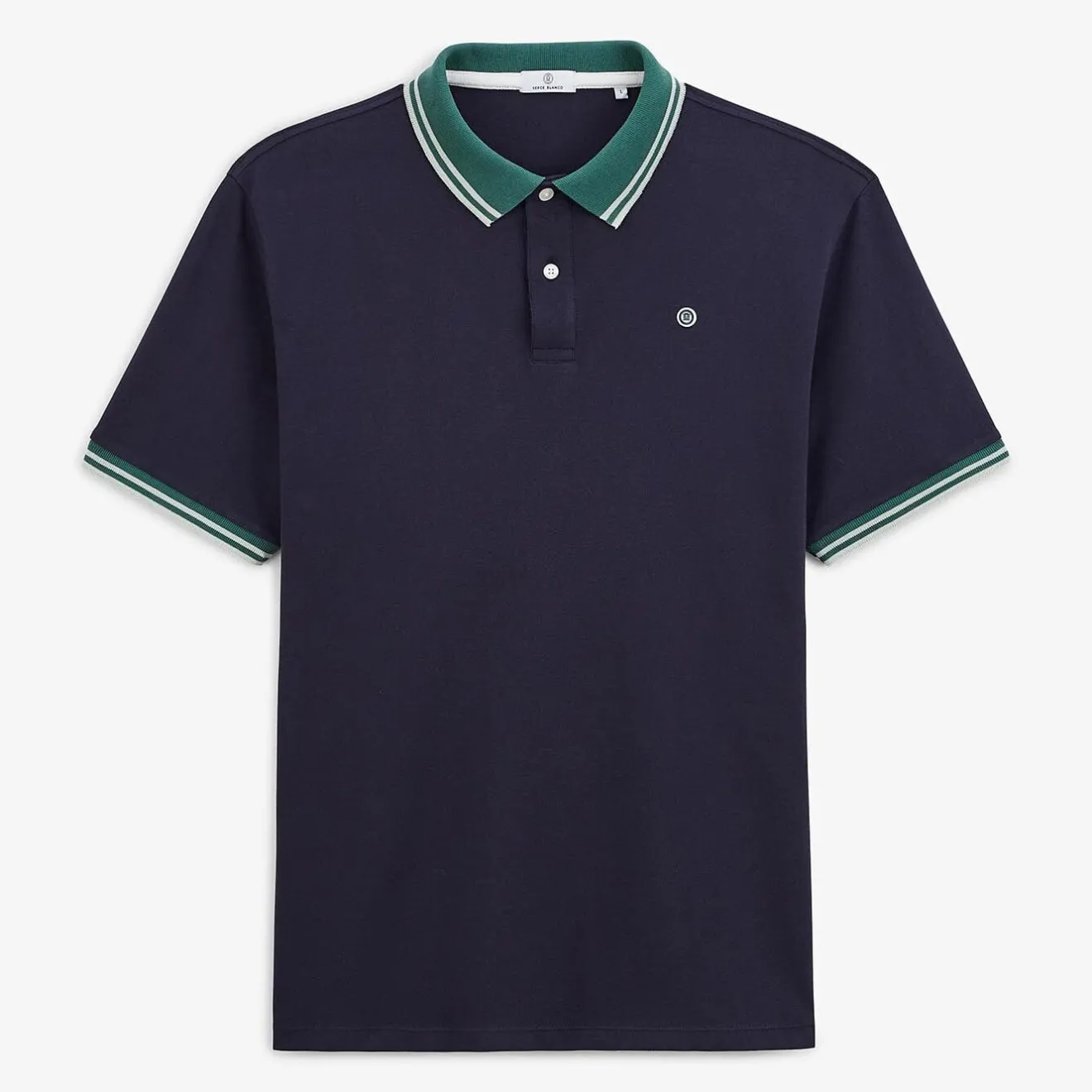 Polos>SERGE BLANCO Polo Larry dark navy ARMY