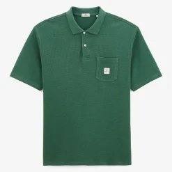 Ligne Play|Polos>SERGE BLANCO Polo Logan Gaufrette Mint Green Men | NATION