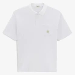 Ligne Play|Polos>SERGE BLANCO Polo Logan Gaufrette White Men | AMANDE