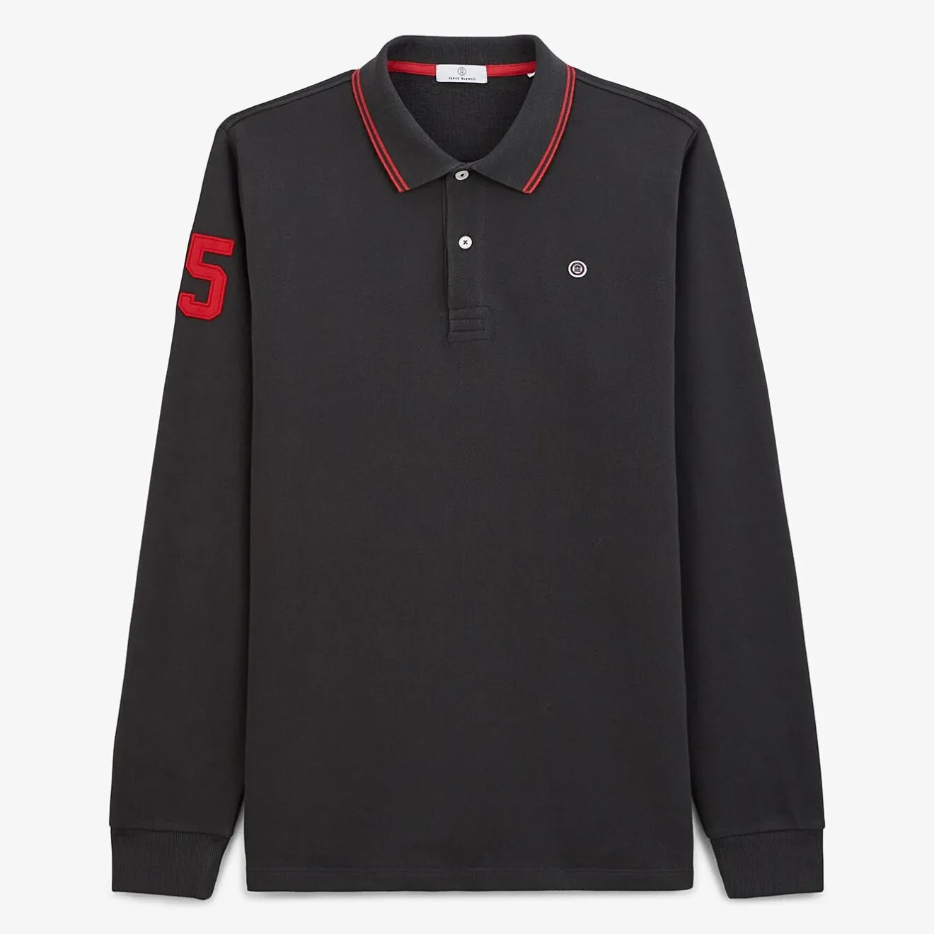 Polos>SERGE BLANCO Polo Lounes anthracite MERLOT