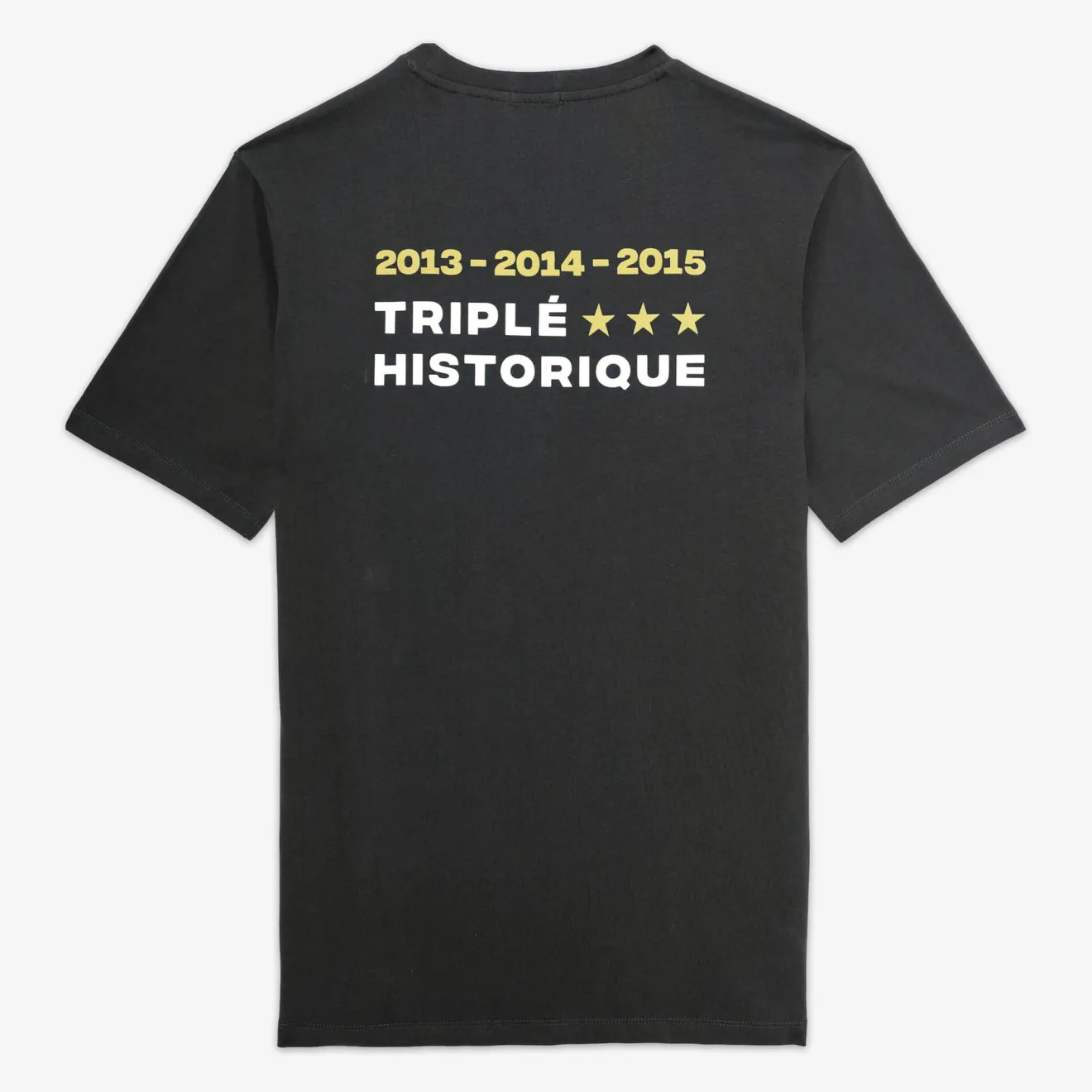 Rugby Club Toulonnais|Le Sportif>SERGE BLANCO RCT Triple European Cup short-sleeved T-shirt in anthracite grey NOIR
